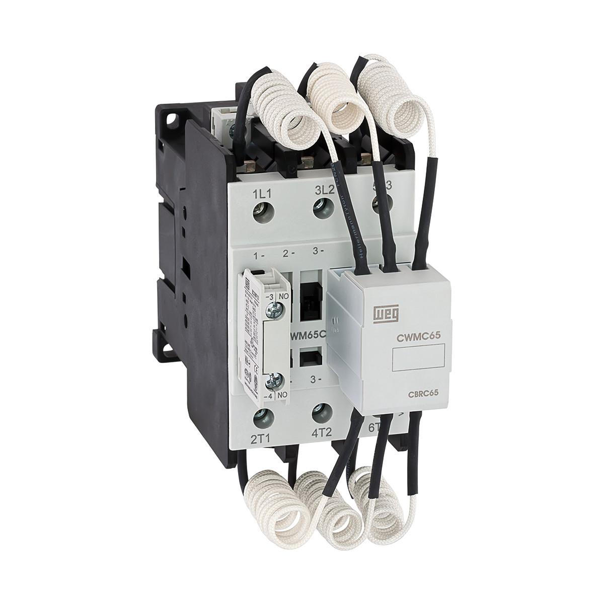 CWMC Contactor – 65 A / (AC-6b - T = 55°C) 77 A, 110V 50Hz/120V 60Hz(0,75), 3 NO