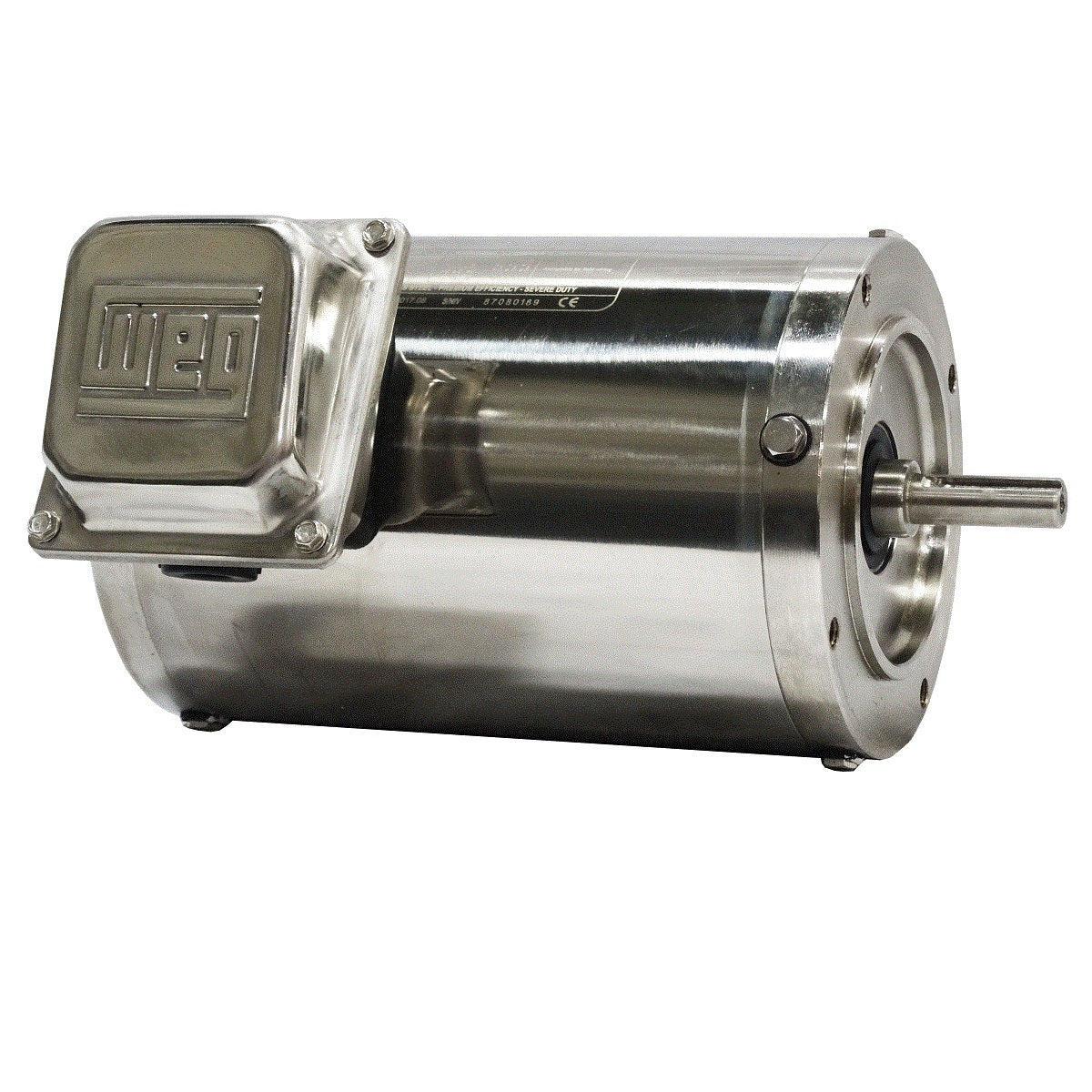 WEG Shark 1HP Footless TENV washdown motor